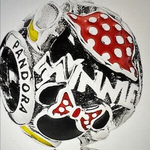 Disney Pandora Charm - I Am Minnie Mouse "Minnie Mania" Charm NIB